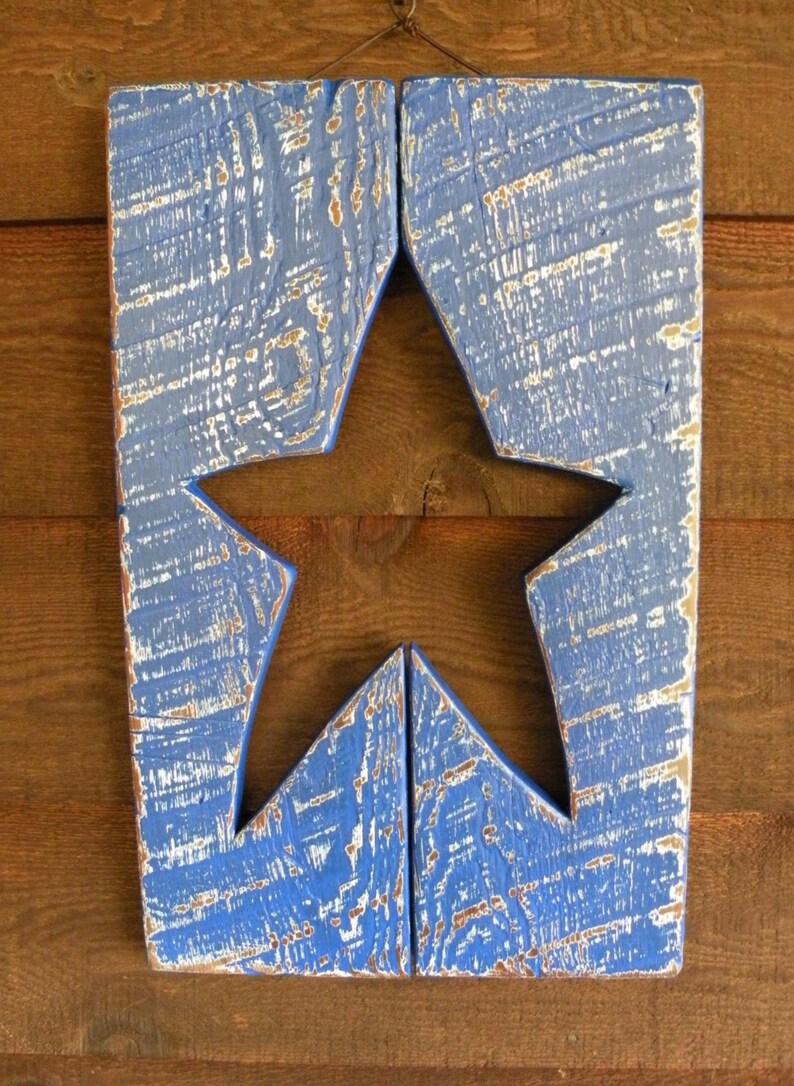 Primitive Star Wall Decor Etsy
