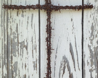 Barbed wire cross deals