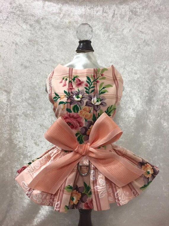 Items similar to Peach Dog Dress on Etsy