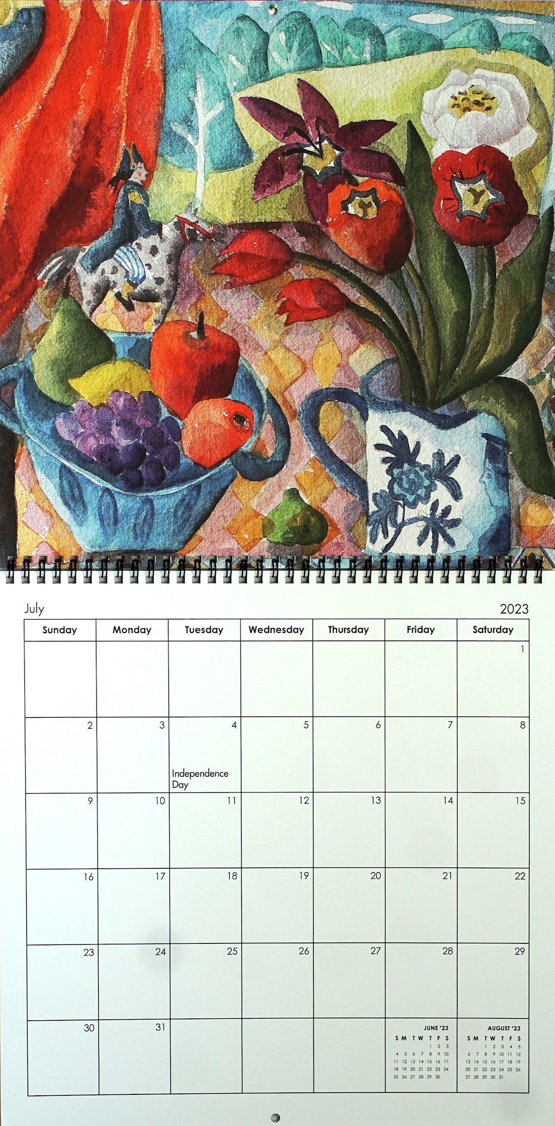 Wall Art Calendar 2023 Floral 2023 Wall Calendar Gift Etsy