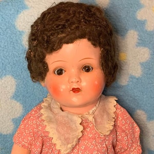 15&quot; Very Cute German Composition Doll