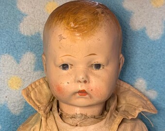 Ideal Uneeda Biscuit Boy Advertising Composition Doll ~ 1914 #2