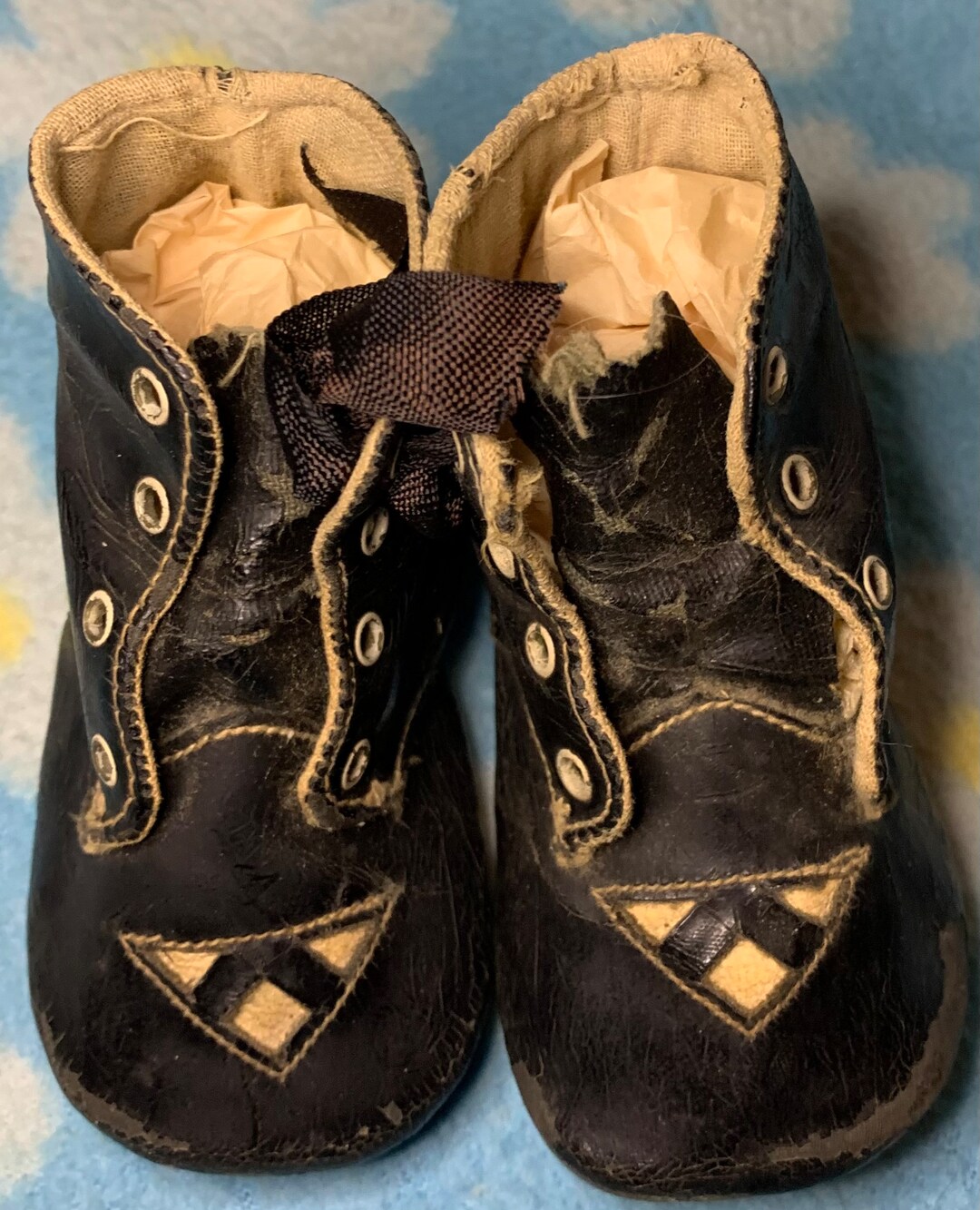 Vintage Childrens Shoes for Larger Composition or Bisque Doll Etsy