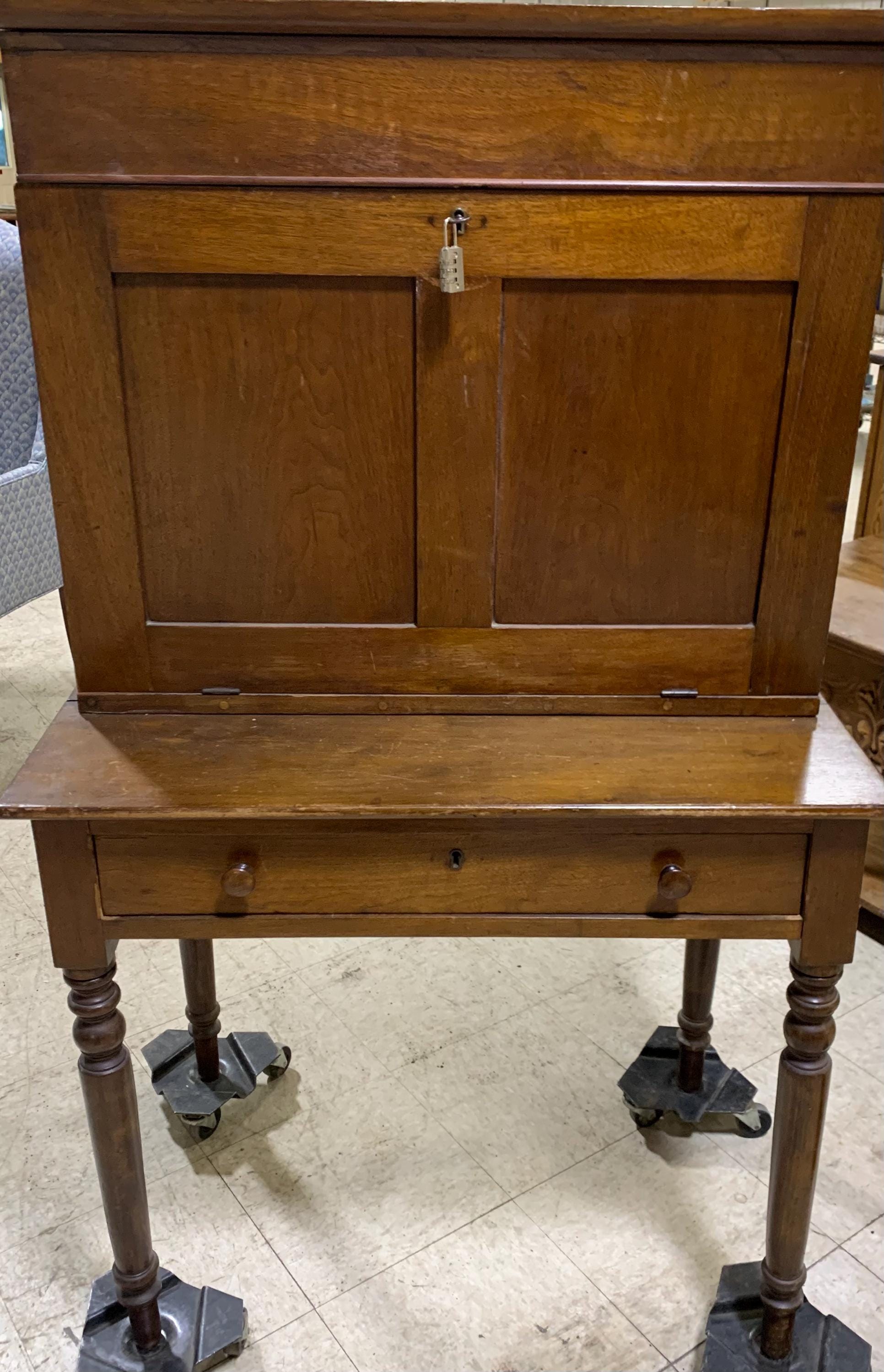 Early Civil War Desk Secretary~ 1860s ~ Shipping is NOT Free ~ Project