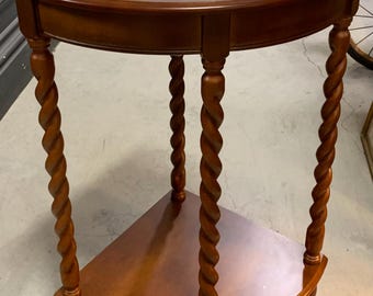 Shipping Not Free Barley Twist Corner End Table