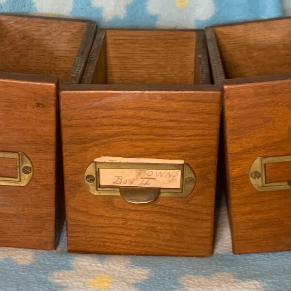 Card Catalog Table Etsy