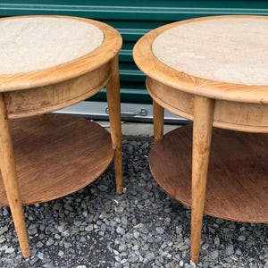 Vintage MCM Side End Table Set ~ Shipping is NOT Free