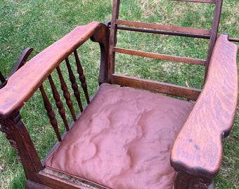 Shipping Not Free Stickley Style Morris Chair Mission Style ~ Paw Feet TLC