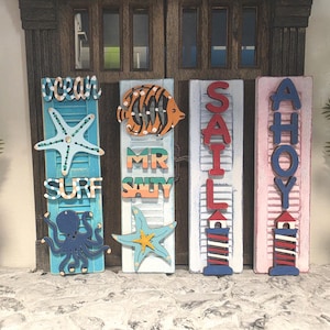 Placas inclinadas para praia em escala 1:12 para casa de bonecas