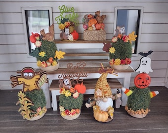 Dollhouse 1 12 scale fall autumn porch decor
