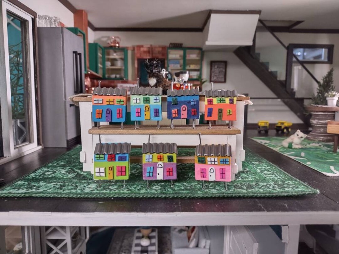 Dollhouse 1/12 Scale Hamilton Beach Houses on Stilts Etsy