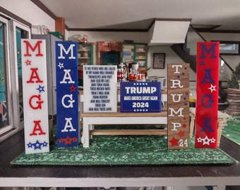 Dollhouse 1/12 scale MAGA porch wall decor