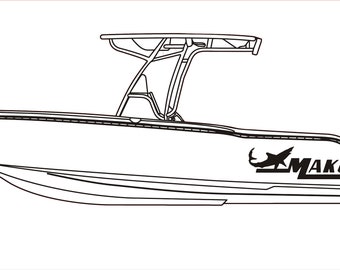 Free Free 166 Center Console Fishing Boat Svg SVG PNG EPS DXF File