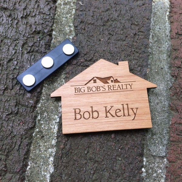 Custom House Shaped Name Tag