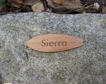 Surfboard Name Tag