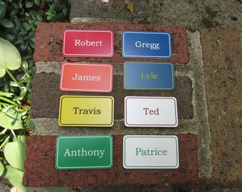 Plastic Rectangular Name Tag