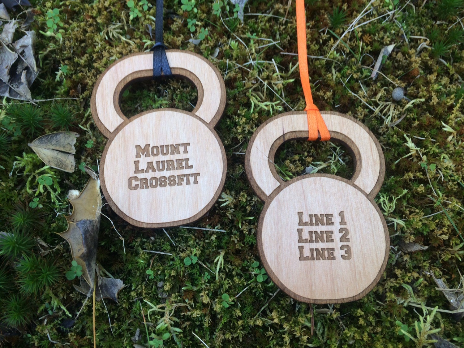 Wooden Kettlebell Ornaments Etsy