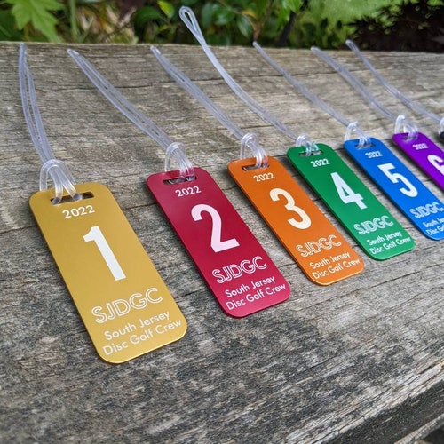 Custom Disc Golf Tags High Res Waterproof & Durable No Etsy