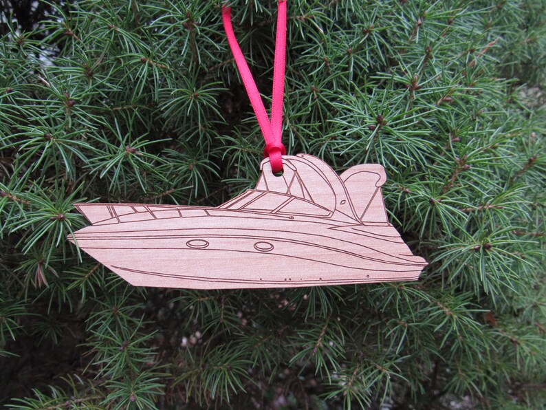 Cabin Cruiser 2 Boat Ornament