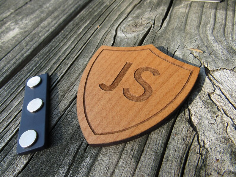 Shield Paper Tag Design Custom Shield Name Tag - Etsy