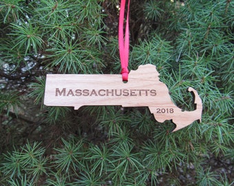 Massachusetts State Ornament