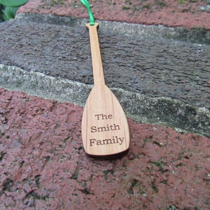 Canoe Paddle Ornament image 2