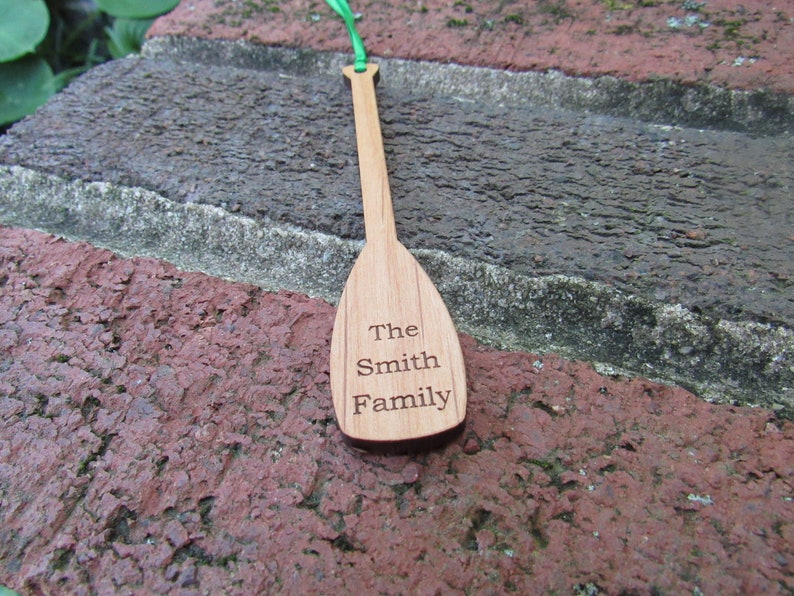 Canoe Paddle Ornament image 2