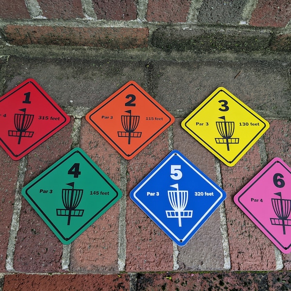 Disc Golf Course Signs Etsy