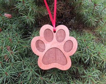 Custom Paw Print Ornament