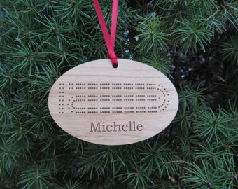 Cribbage Board Ornament