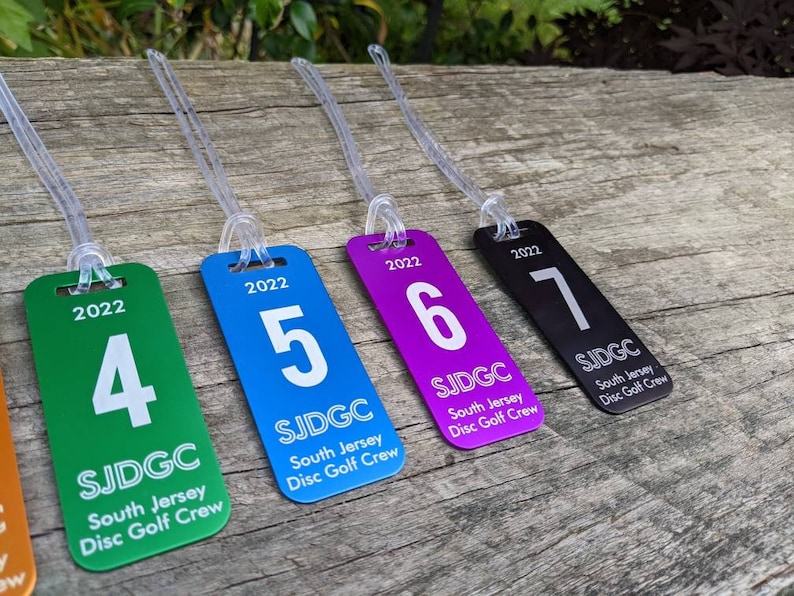 Disc Golf Bag Tags Etsy