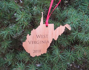 West Virginia State Ornament