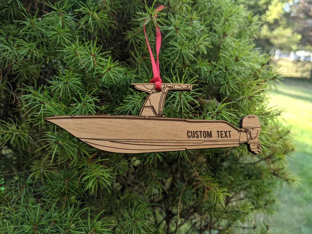 Center Console Boat Ornament Etsy
