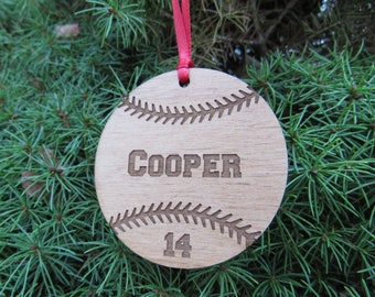 Custom Baseball Ornament