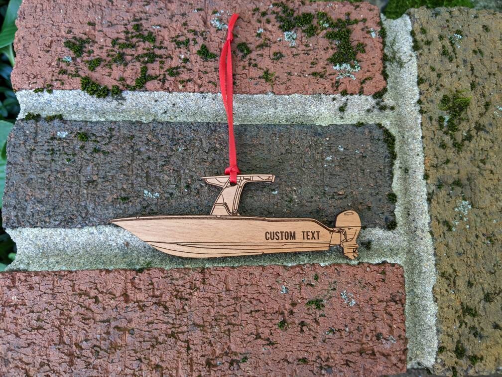 Center Console Boat Ornament Etsy