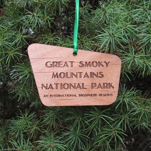 Great Smoky Mountains National Park Sign Ornament