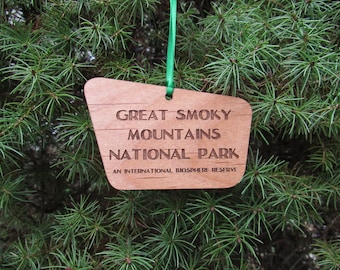 Great Smoky Mountains National Park Sign Ornament