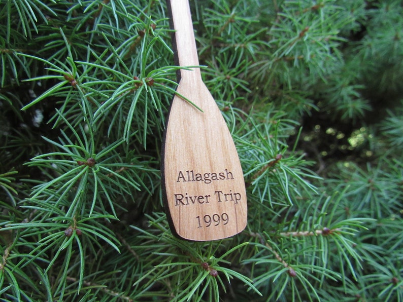 Canoe Paddle Ornament image 3