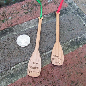 Canoe Paddle Ornament image 1