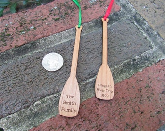 Canoe Paddle Ornament