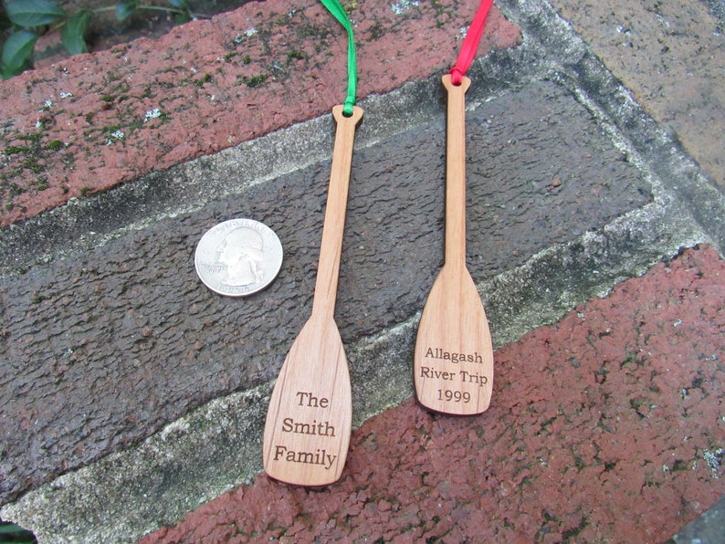 Canoe Paddle Ornament image 1