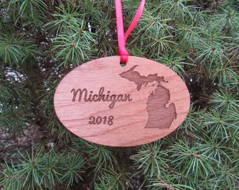 Michigan State Ornament