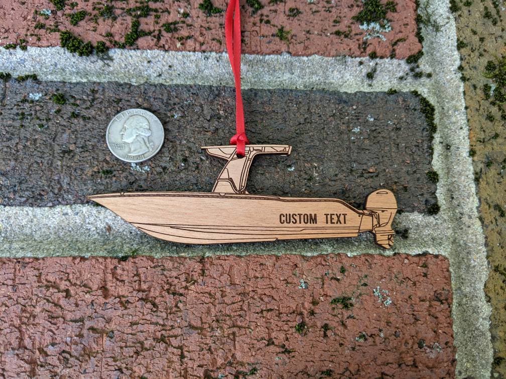 Center Console Boat Ornament Etsy