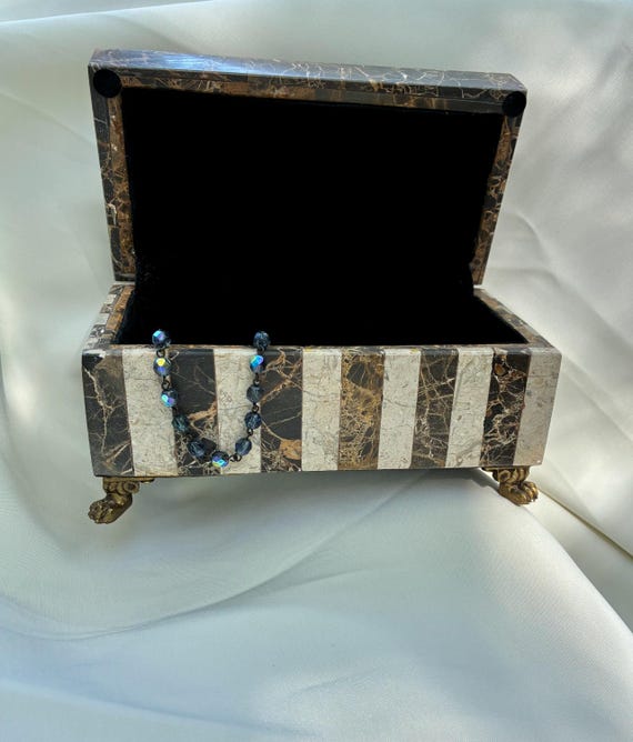 Old World Marble Treasure Box - image 2