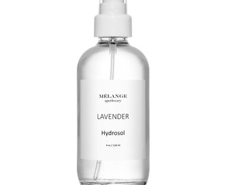 MELANGE LAVENDER HYDROSOL.  All Natural. Vegan and Cruelty Free. Alcohol Free. Skincare and Beauty - Aromatherapy / 4 ounces