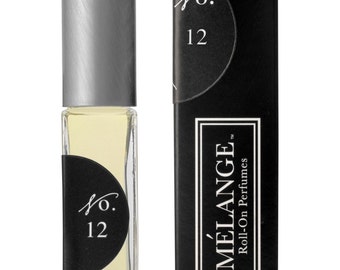 Blend No. 12:  Melange Roll-On Perfume - Frangipani & Gardenia / Alcohol Free .25 Ounces. VEGAN CRUELTY FREE