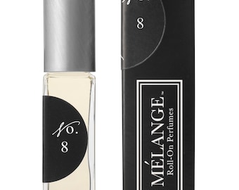 Blend No. 8:  Melange Roll-On Perfume - Amber, Vanilla Orchid & Plum Blossom / Alcohol Free .25 Ounces. VEGAN CRUELTY FREE