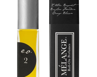 Bergamot, Orange Blossom, Ylang, Mandarin - EO No. 2 Essential Oil Roll On Perfume: Alcohol Free, Vegan, Cruelty Free.