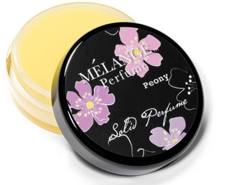 Peony Blossom Solid Perfume: Beeswax Jojoba Oil Blend