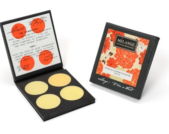 Floral Notes No. 2:  Melange Solid Perfume Blending Palette. Four hand-poured perfumes to wear alone or layer / CRUELTY FREE